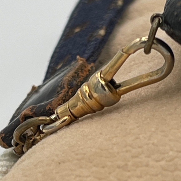 Vintage 1950s Shields Fifth Avenue N.Y  Brown Leather Purse Watch - Picture 7 of 16